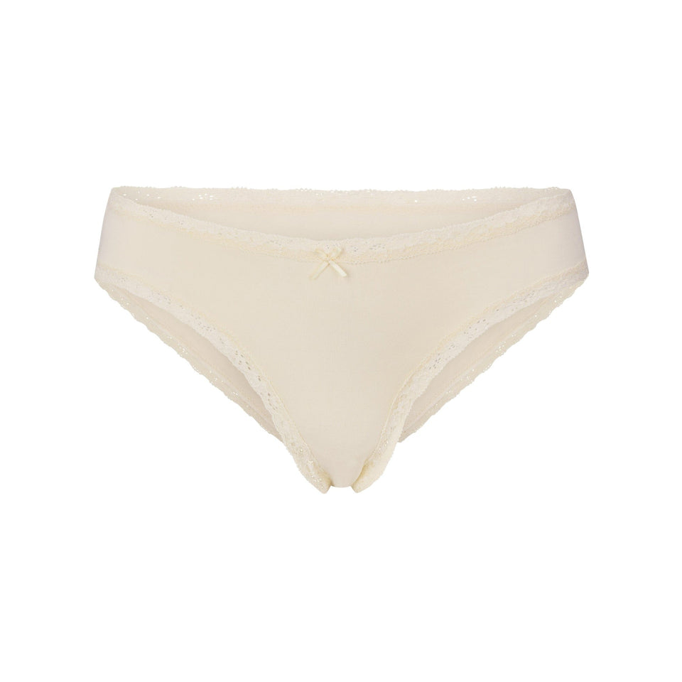 Lightweight Cotton Lace Brief