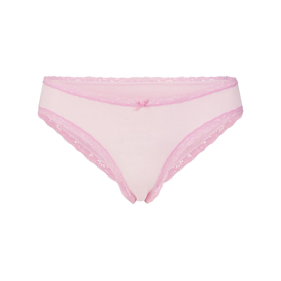 Lightweight Cotton Lace Brief