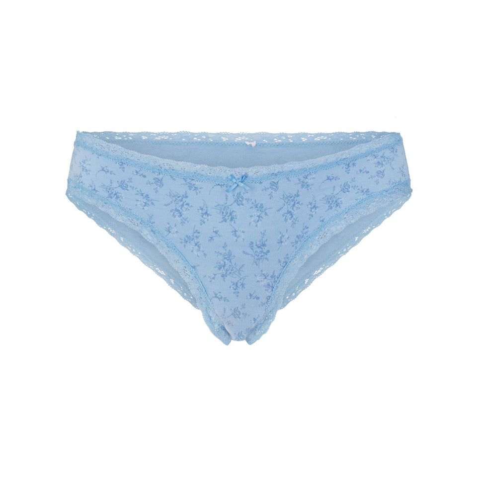 Lightweight Cotton Lace Brief