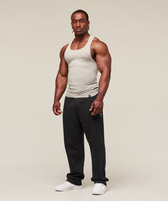 Gymshark Ribbed Tank 3pk - White/Black/Stone Grey Marl