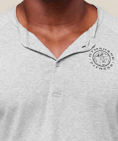 Gymshark Legacy Henley - Light Grey Marl