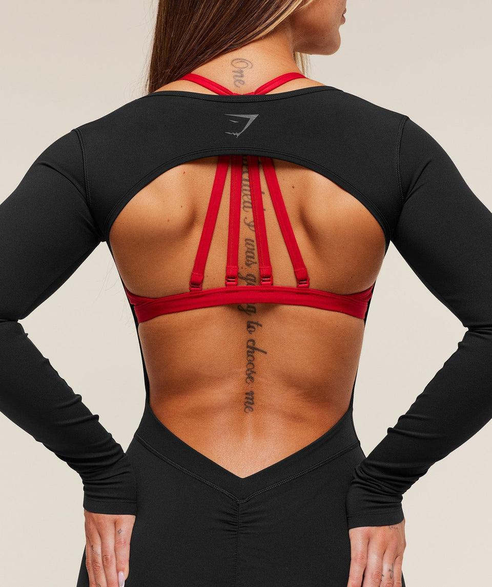 Gymshark Lifting Dipped Waistband All-In-One - Black