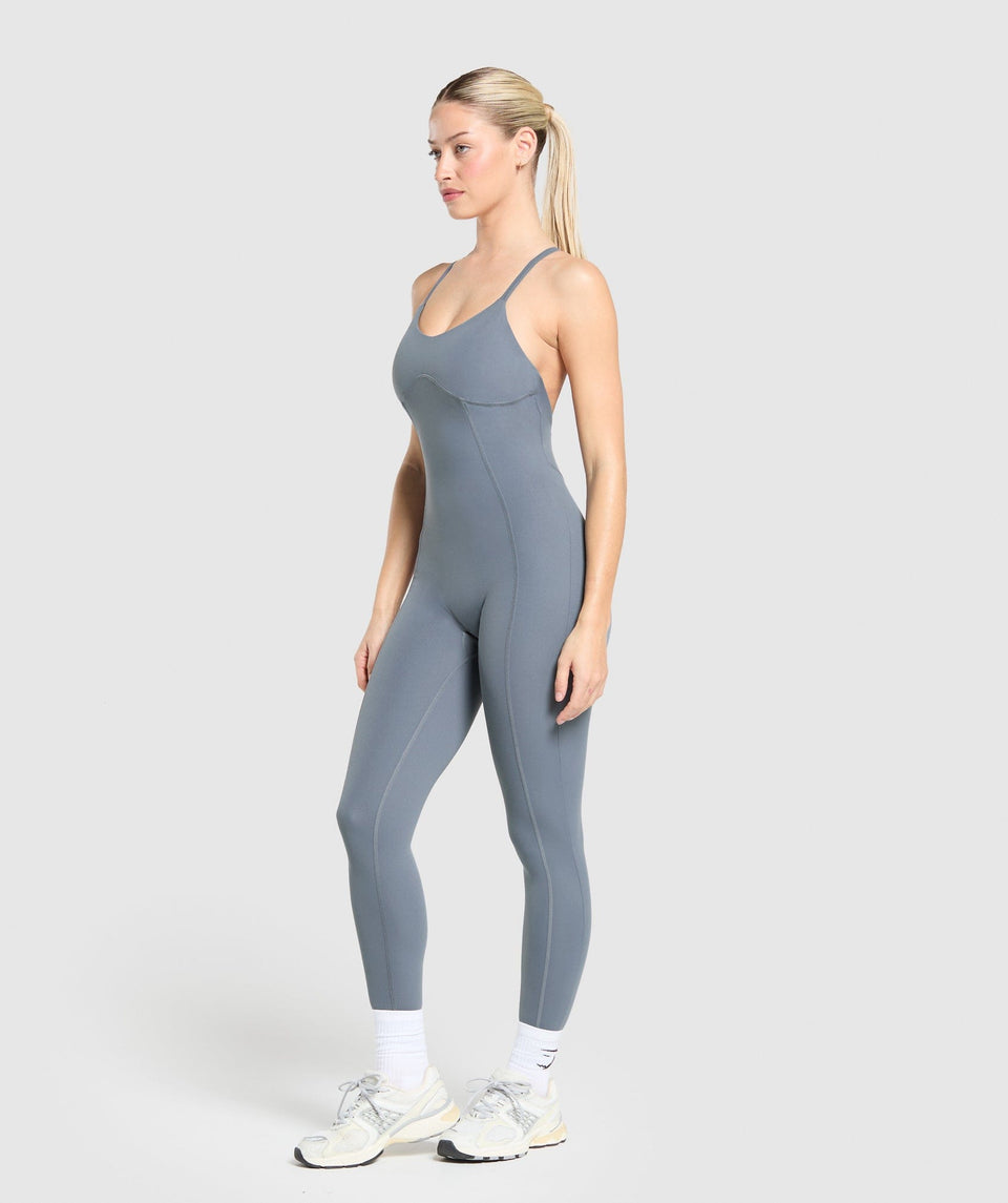 Gymshark Strappy All In One - Iron Blue