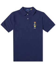 Polo Ralph Lauren Navy Bear Embroidered Polo Shirt