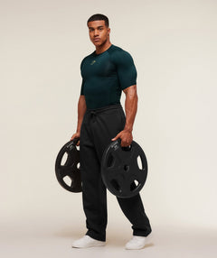 Gymshark Element Baselayer T-Shirt - Deep Petrol Blue/Sorbet Yellow
