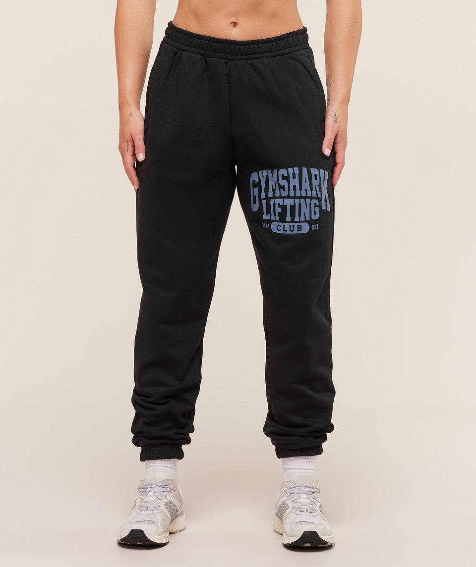 Gymshark Lifting Club Graphic Joggers - Black