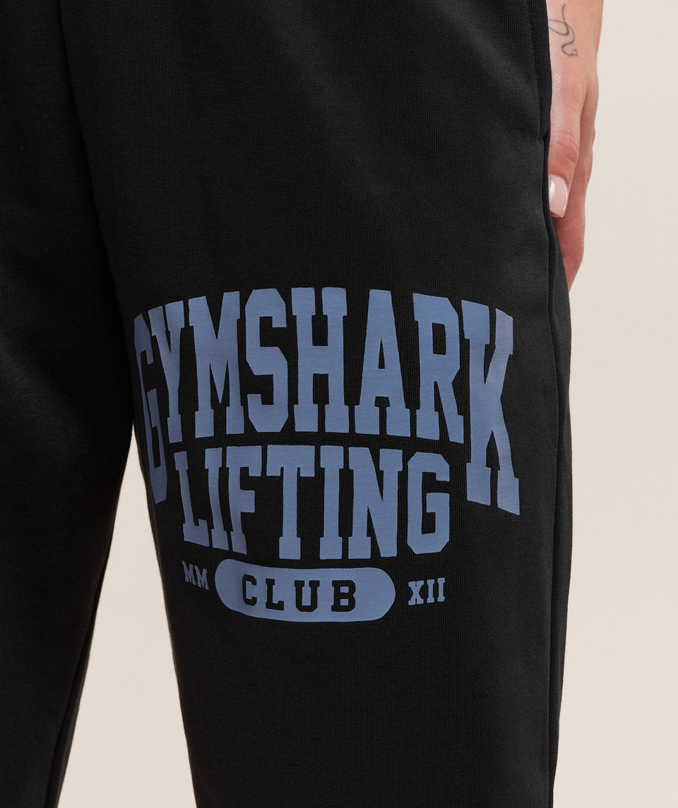 Gymshark Lifting Club Graphic Joggers - Black