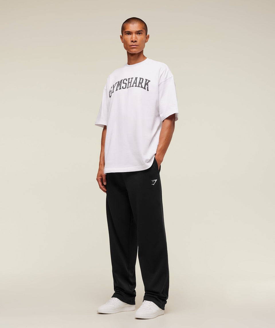 Gymshark Crest Straight Leg Jogger Tall - Black