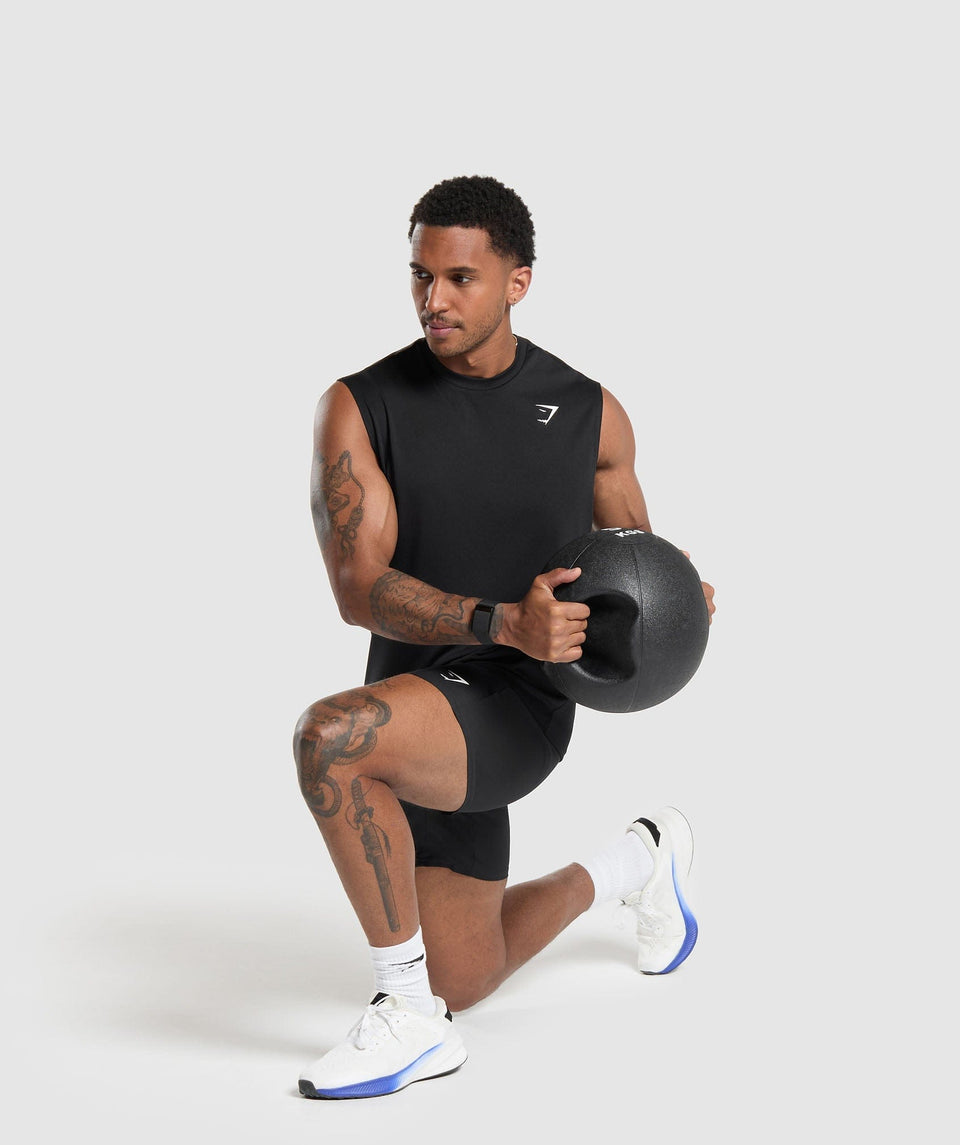 Gymshark Arrival Oversized Tank - Black