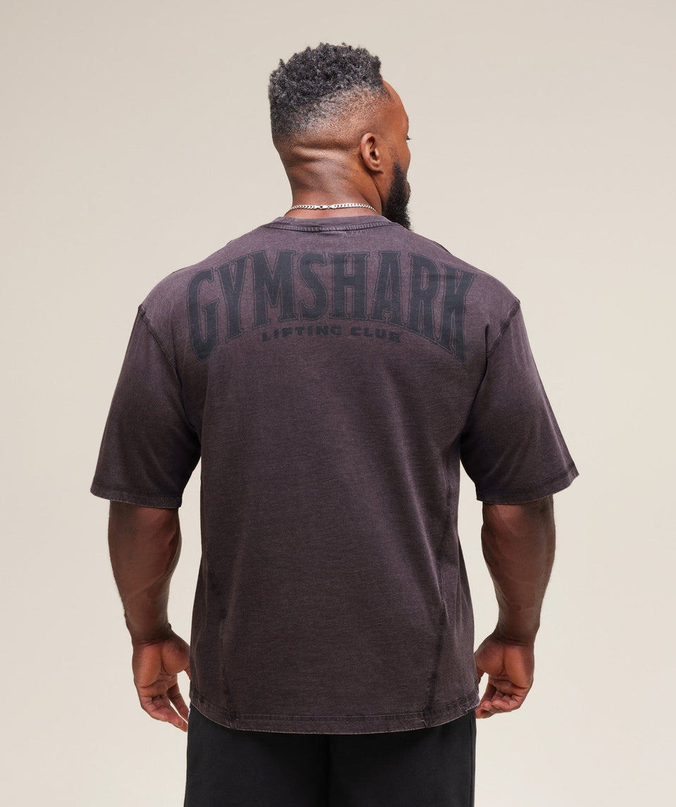 Gymshark Heritage Washed T-Shirt - Plum Brown