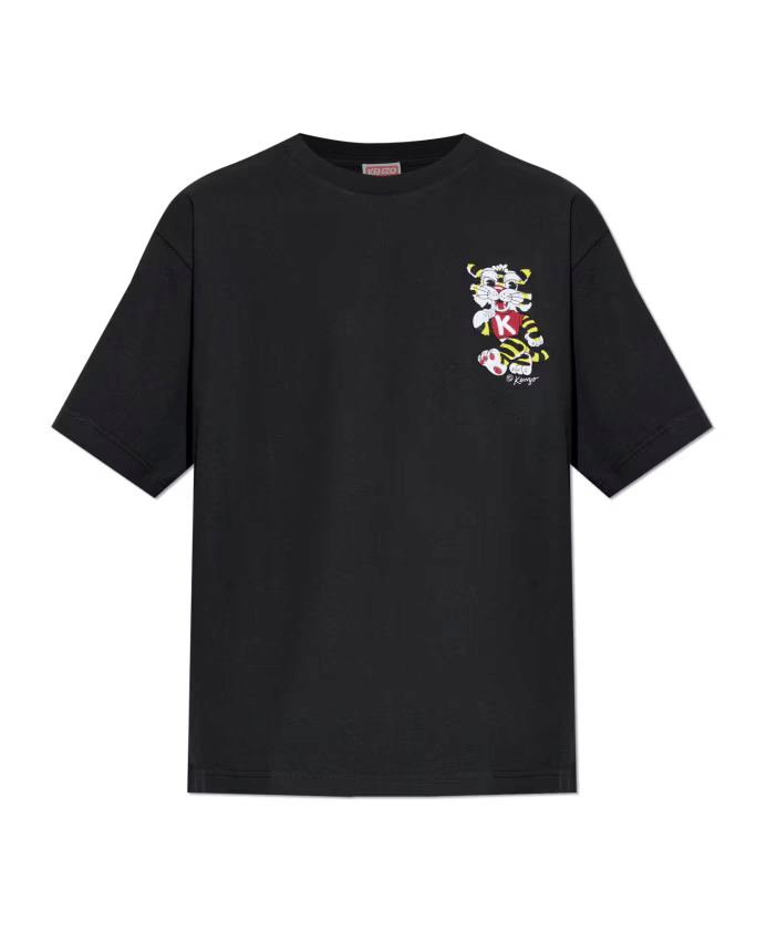 Kenzo Wild Tiger Embroidered Oversized T-Shirt