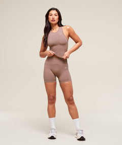 Gymshark Everyday Seamless Tight Fit Tank - Chestnut Pink