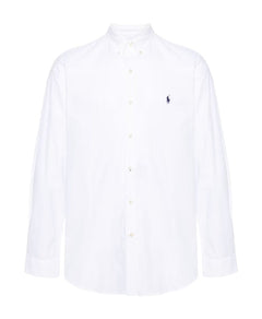 Polo Ralph Lauren White Shirt with Blue Logo