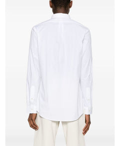 Polo Ralph Lauren White Shirt with Blue Logo