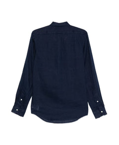 Polo Ralph Lauren Blue Button-Down Shirt with Pony Motif