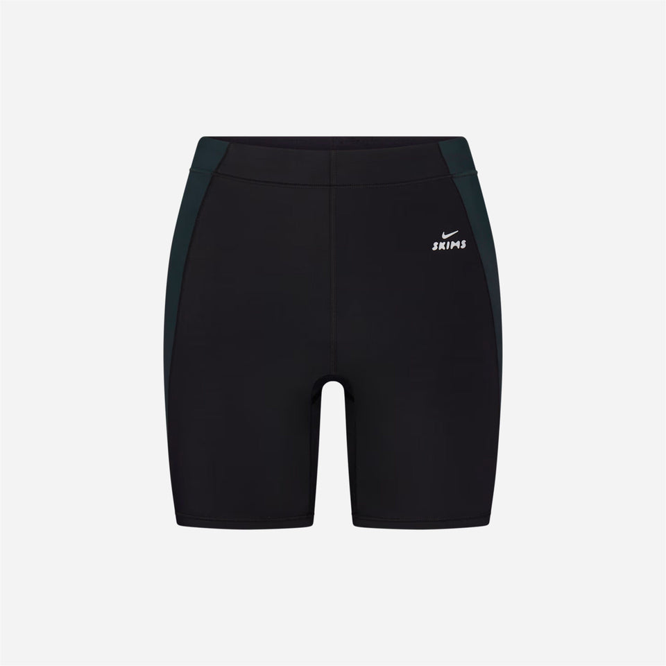 Nike X Skims Shine High-Waisted 5" Biker Shorts Obsidian Dark Teal