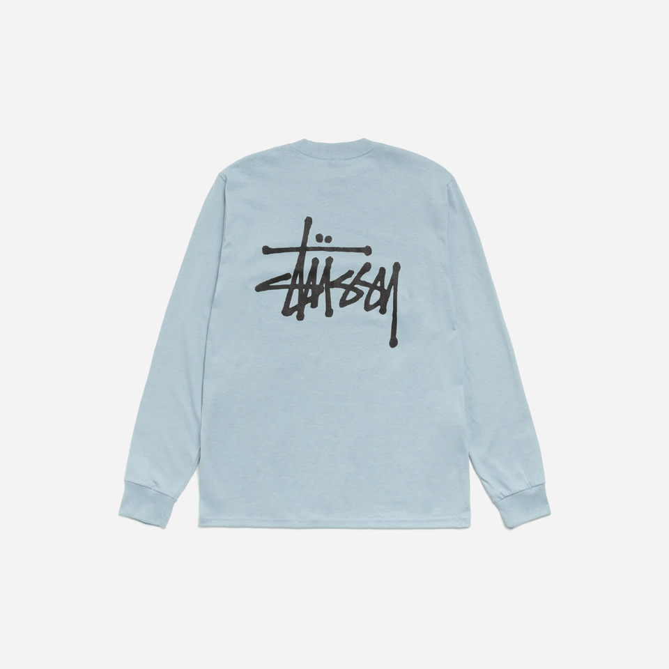 Stussy Basic Long Sleeve T-Shirt Slate