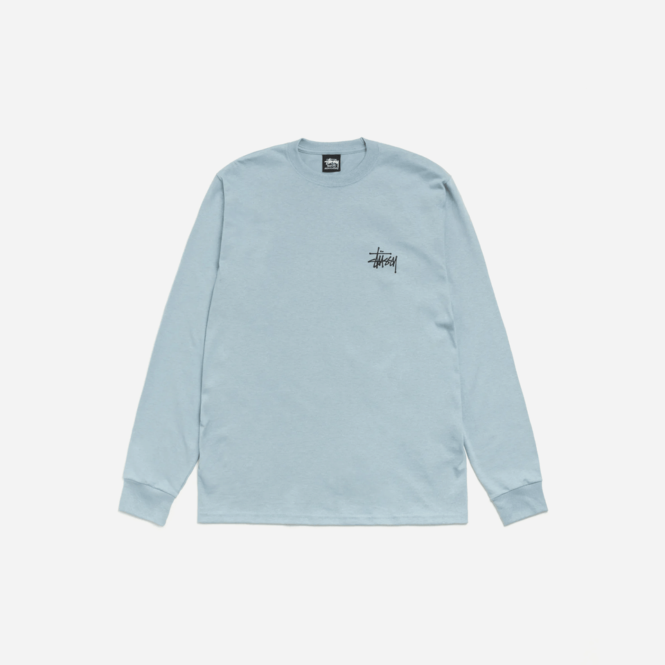 Stussy Basic Long Sleeve T-Shirt Slate