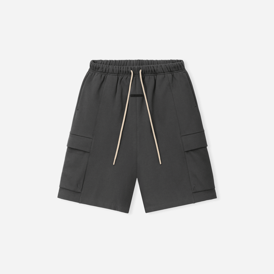 Fear Of God Essentials Fleece Cargo Basketball Short Iron Grey