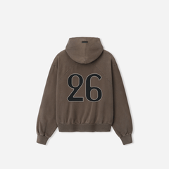 Fear Of God 26 Classic Half Raglan Hoodie Faded Brown