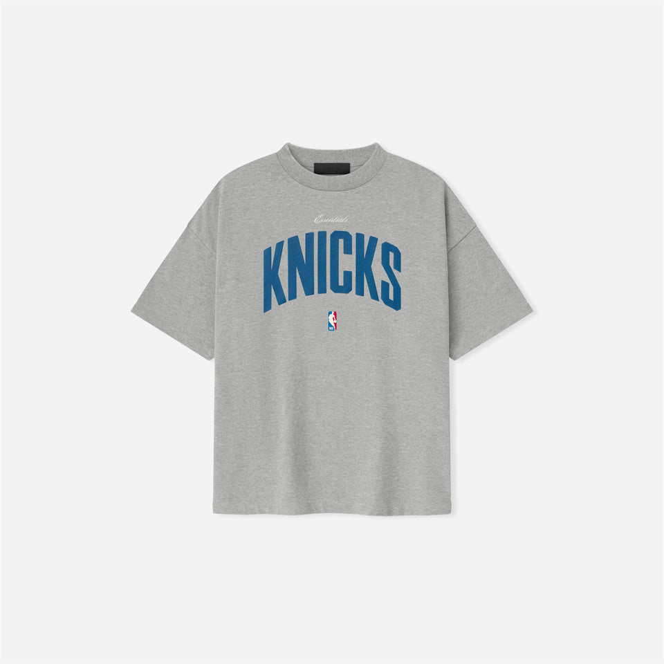 Fear Of God Essentials Knicks 90s T-Shirt Concrete Heather