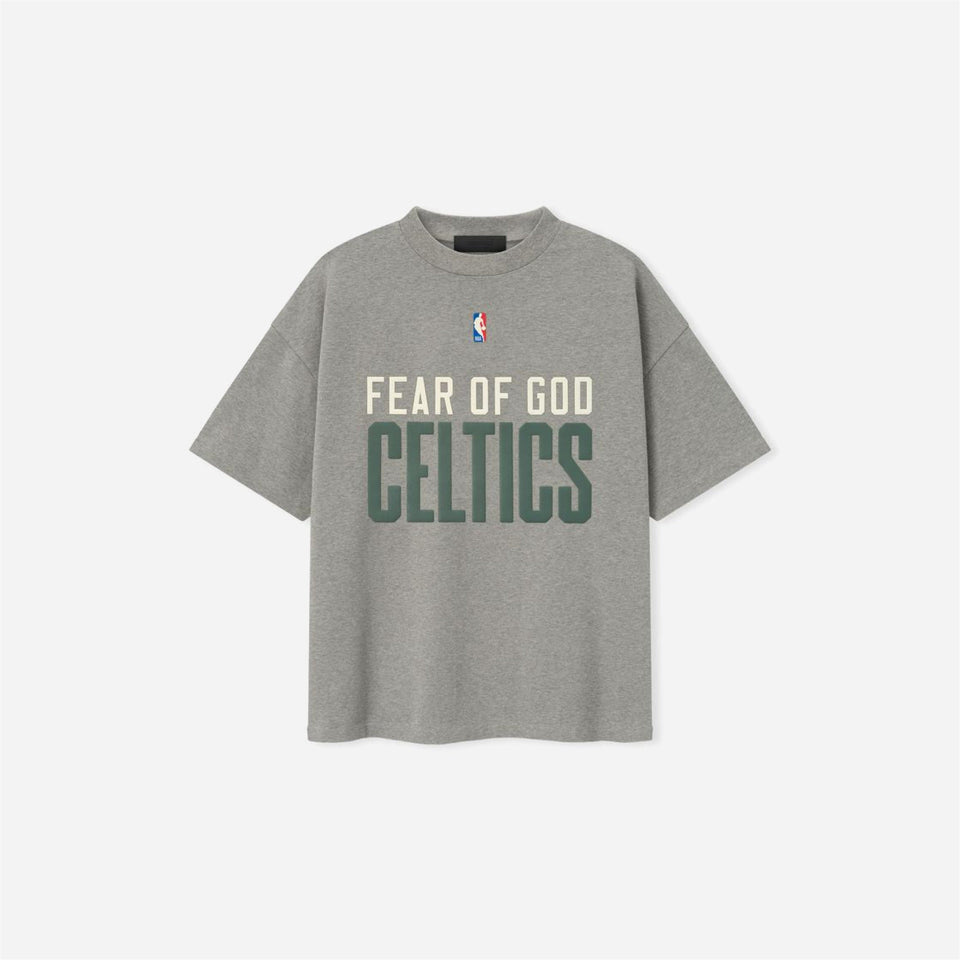 Fear Of God Essentials Celtics 90s T-Shirt Concrete Heather