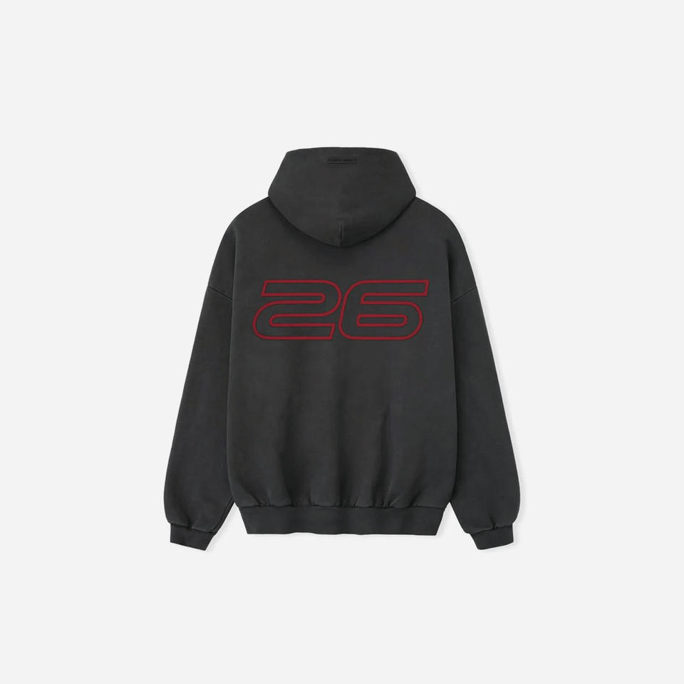 Fear Of God Essentials Heavy Fleece 90s Hoodie Iron Grey