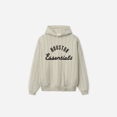 Fear Of God Essentials Astros Sport Hoodie Heather Stone W Black Pinstripes