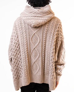 Fear Of God Essentials Cable Knit Hoodie Core Heather (M)