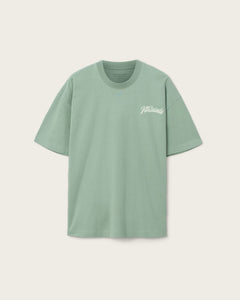 ALL SAINTS Odyssey Oversized Short Sleeve Crew Spring Green T-Shirt