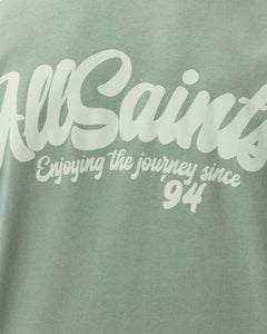 ALL SAINTS Odyssey Oversized Short Sleeve Crew Spring Green T-Shirt