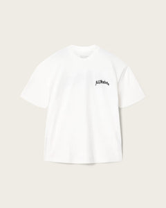 ALL SAINTS Descent Oversized Graphic Ashen White T-Shirt