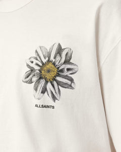 Petals Boxy Short Sleeve Graphic Chalk White T-Shirt