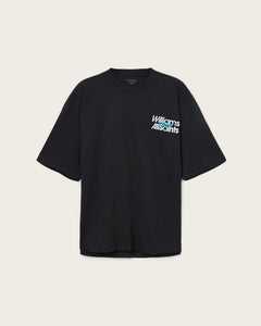 Williams X AllSaints Pole Crew Neck Washed Black T-Shirt
