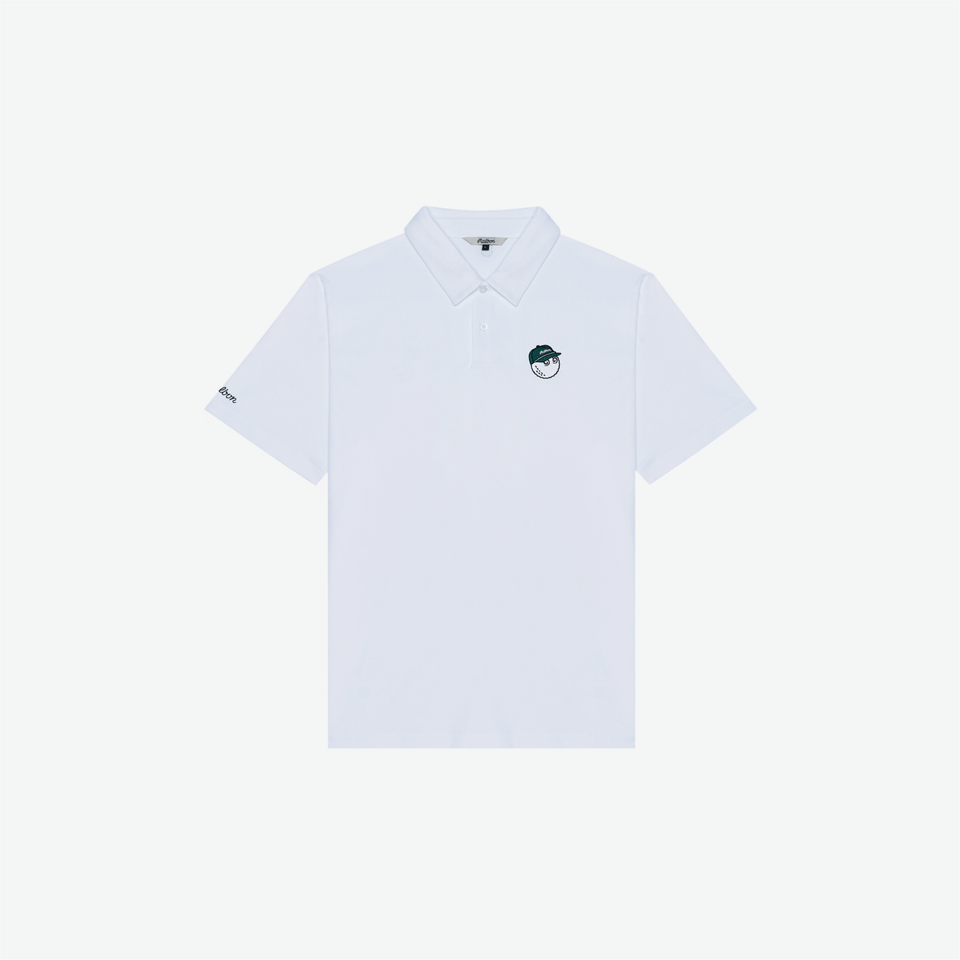 Malbon Fairway Baldwin Polo White