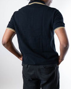 Prada Milano Lion Polo T-Shirt - Black (M)