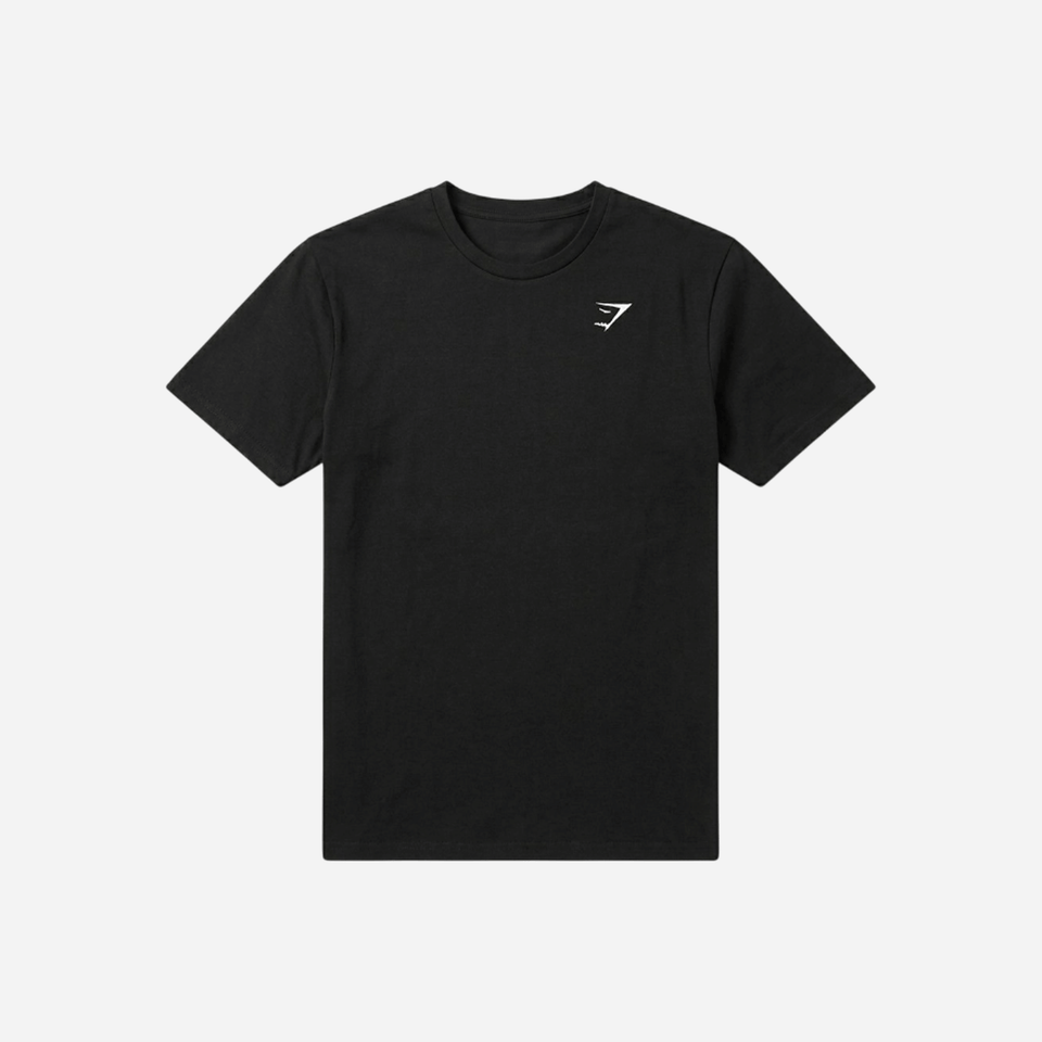 Gymshark Crest T-Shirt Black Regular Fit