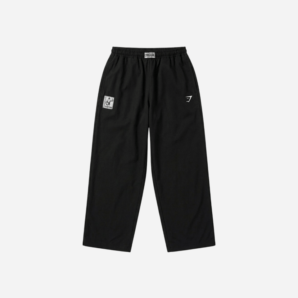 Gymshark Straight Leg Pumper Pants Black Oversized Fit