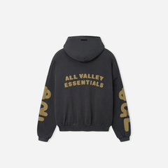 Fear Of God Essentials 90s Zip-Up Hoodie Washed Iron Grey