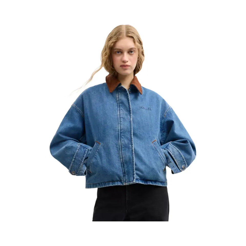 Coach Denim Barn Jacket in Western Wash