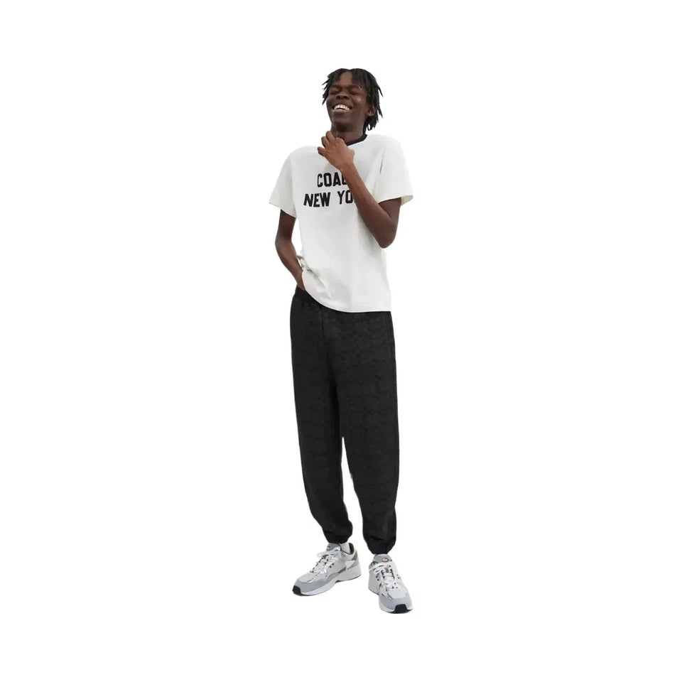 Coach Essential Signature Joggers in Charcoal Signature