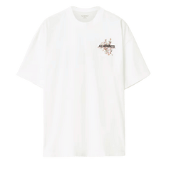 ALL SAINTS Valen Oversized Graphic T-Shirt Ashen White