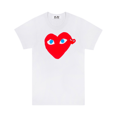 Comme des Garçons PLAY T-Shirt White / Red / Blue