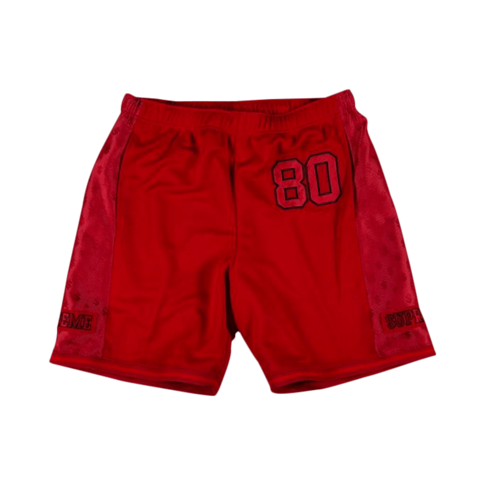 Supreme Monogram Shorts Red