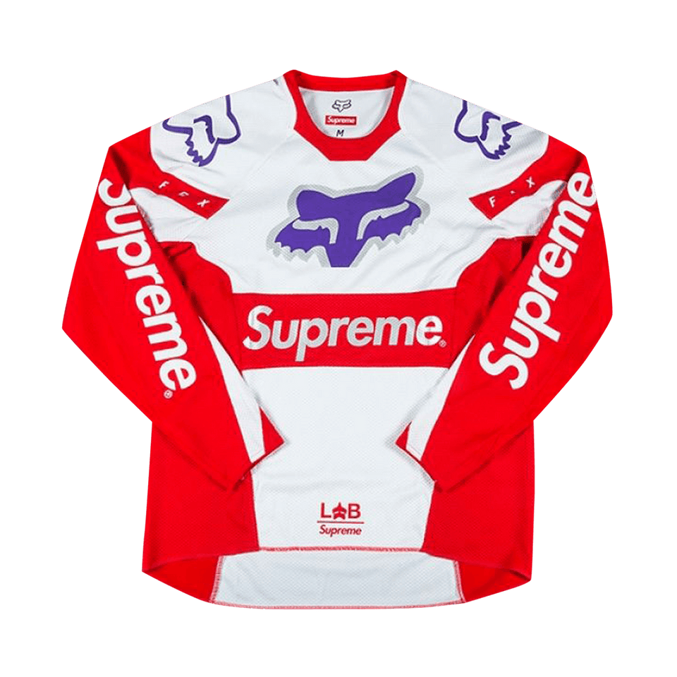 Supreme x Fox Racing Moto Jersey Top Red