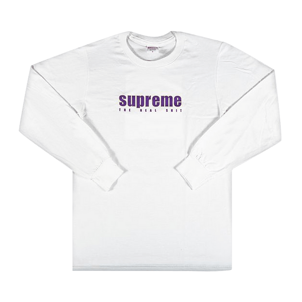Supreme The Real Shit Long-Sleeve T-Shirt White