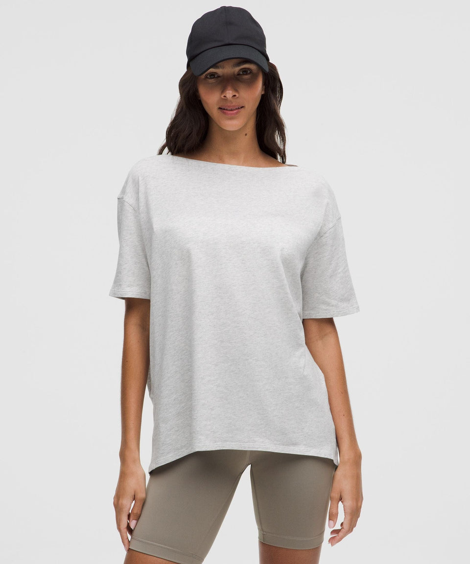 Lululemon Women's Back In Action Organic Cotton T - Shirt