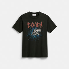 Coach Signature Skeleton Rexy T-Shirt Black