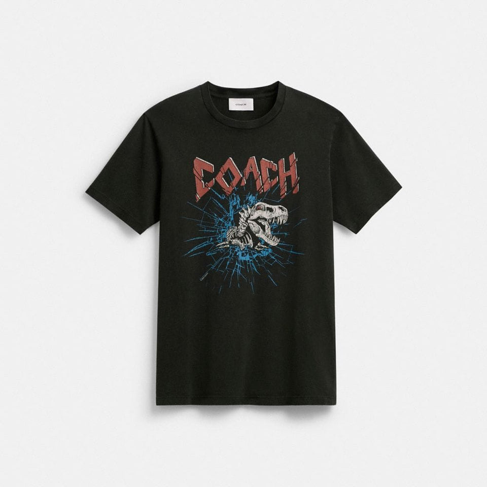 Coach Signature Skeleton Rexy T-Shirt Black
