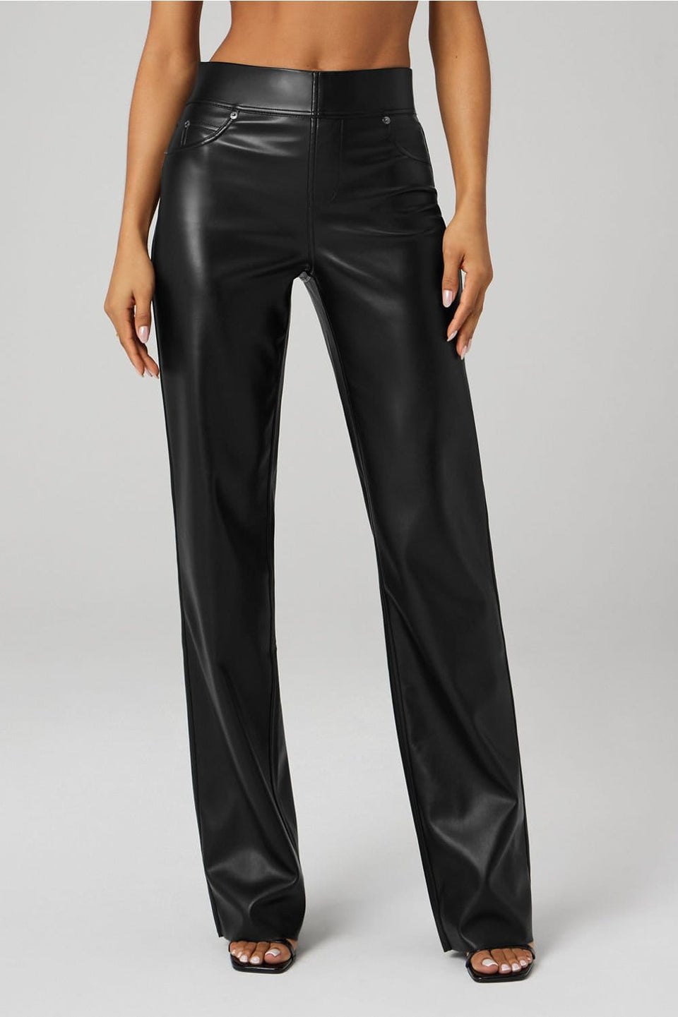Fabletics Leatherette Straight Leg Pant - Tall